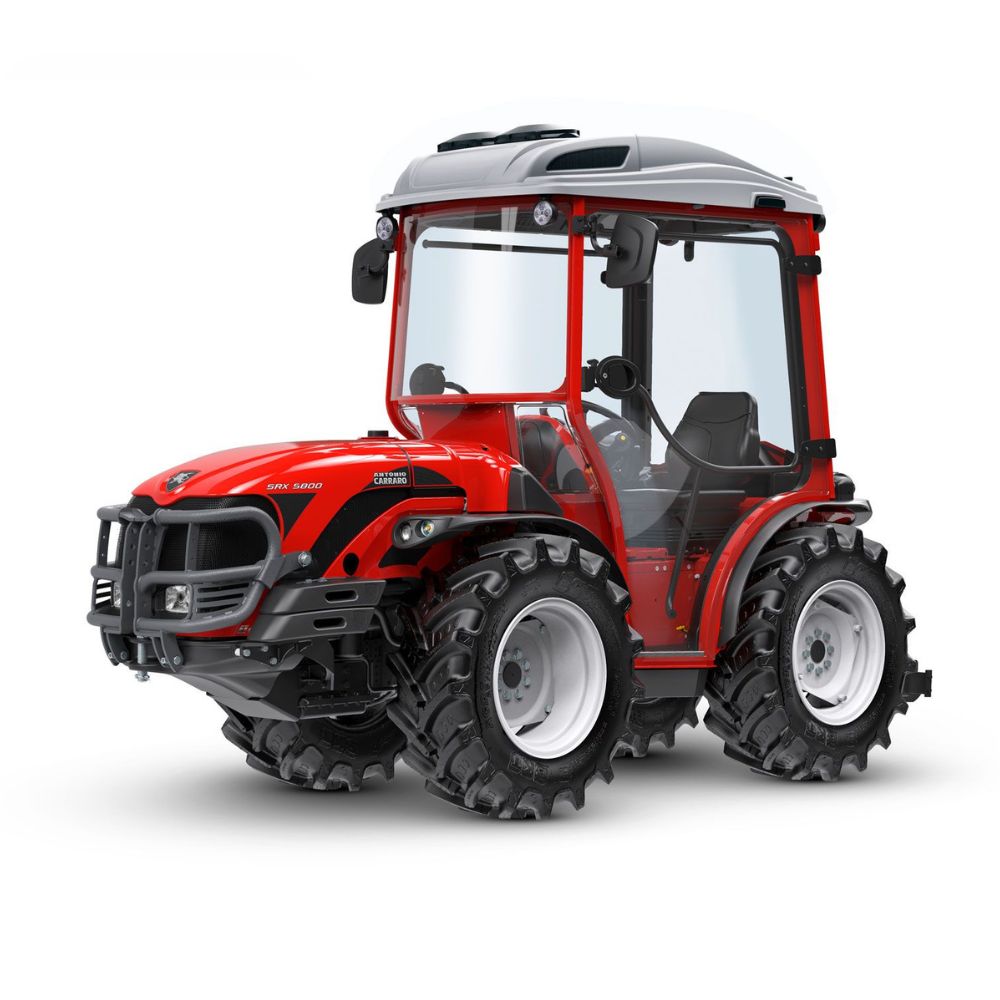 Antonio Carraro Toro SRX 6800 med REDCab-hytt – kompakttraktor för lantbruk, fruktodling och vingårdar