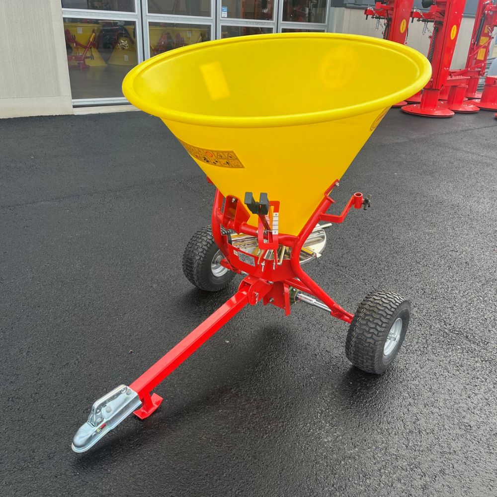 Koppling och dragstång på bogserad gödselspridare 320 liter för ATV och traktor