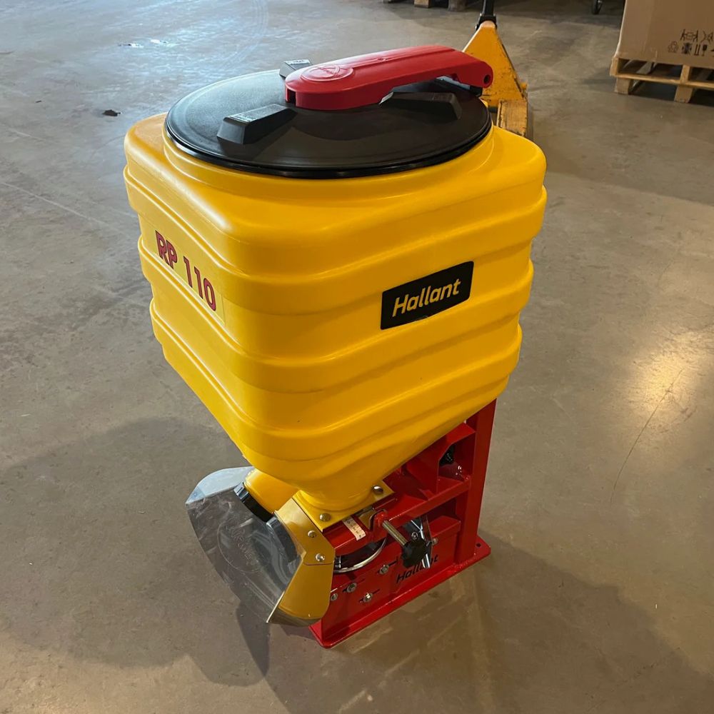 Fröspridare med spridningsbredd upp till 12 meter