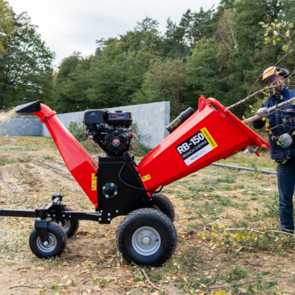 Remet RB-150 mobil bensin flismaskin flisar grenar