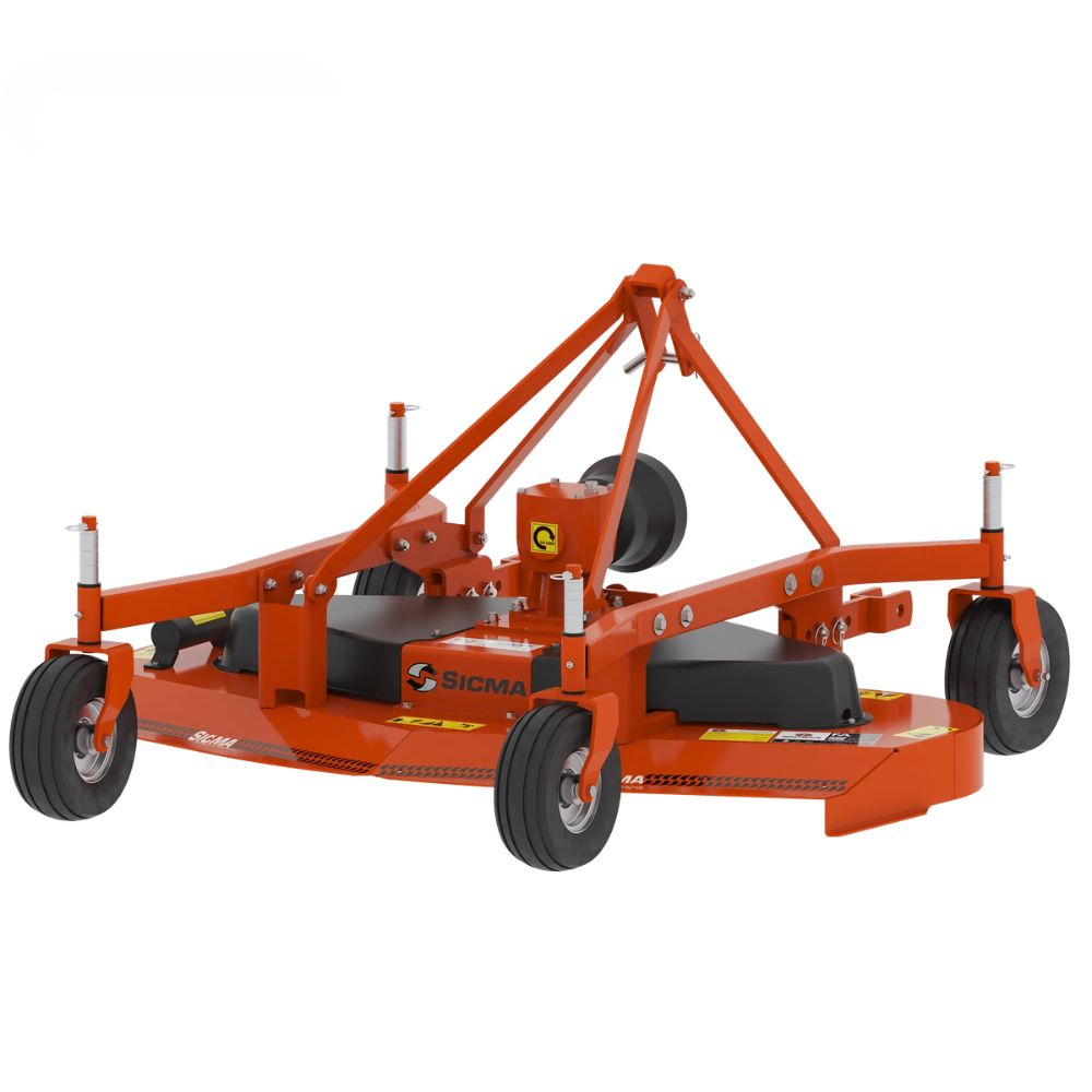 Sicma FA 1200 klippaggregat och betesputs 120 cm – helhetsbild snett framifrån