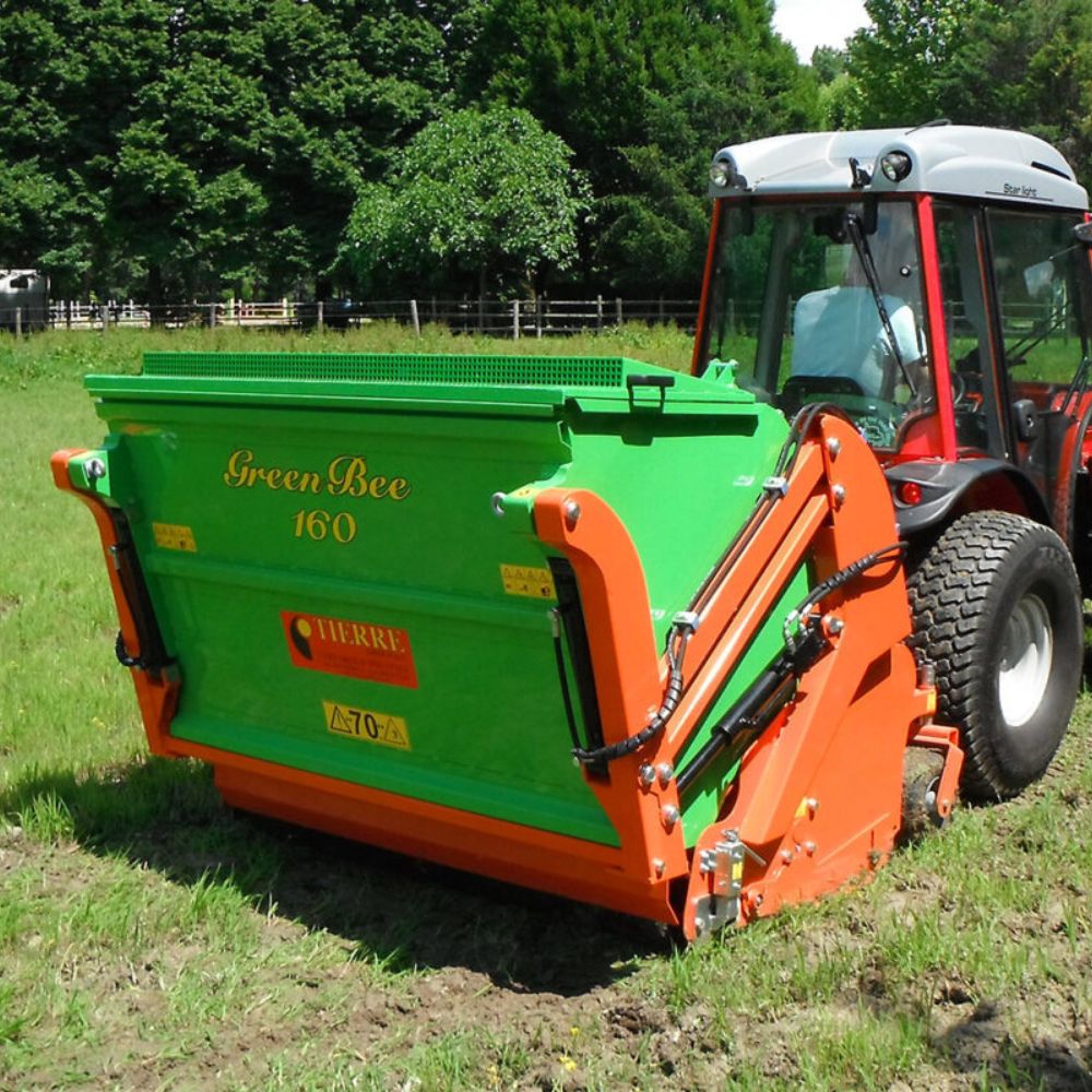 Den invändiga klippkammaren på Tierre Green Bee 160 med kraftiga hammarslag eller knivar.
