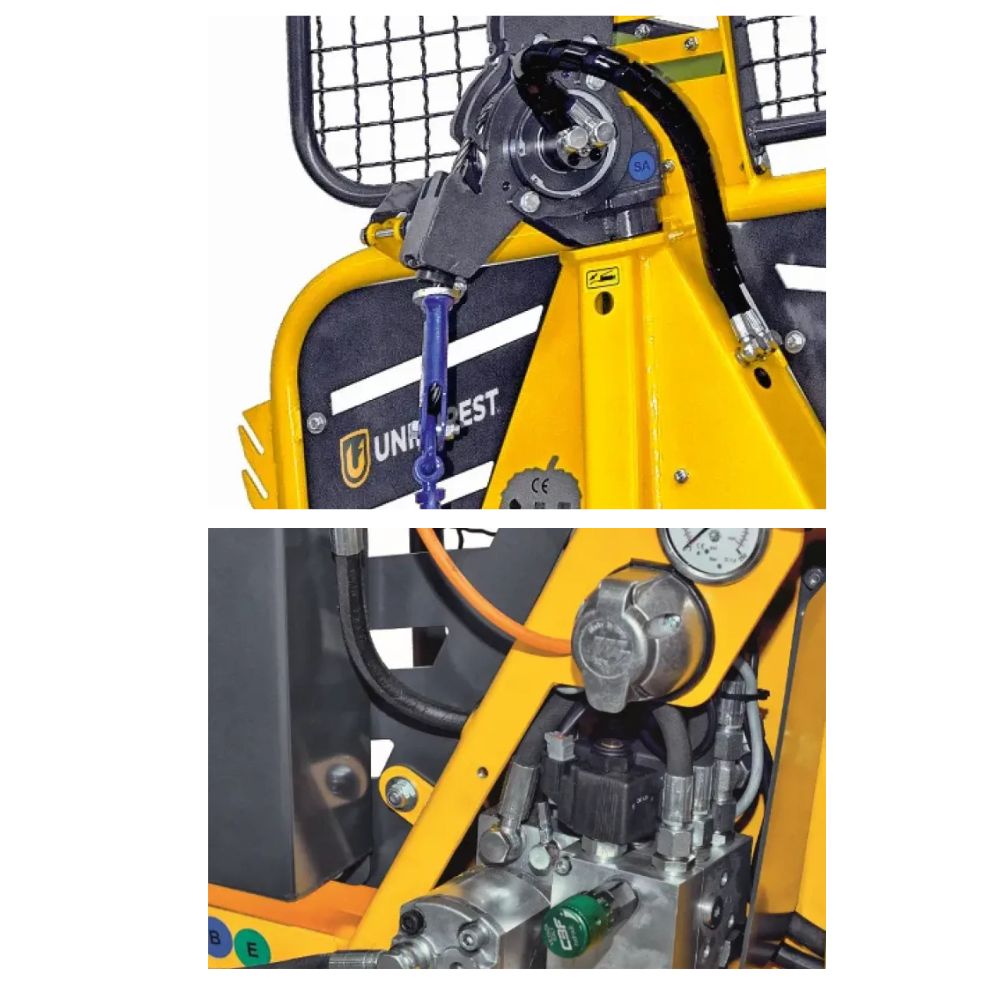 Uniforest 50 EH vinsch detaljbild - robust konstruktion och radiostyrning