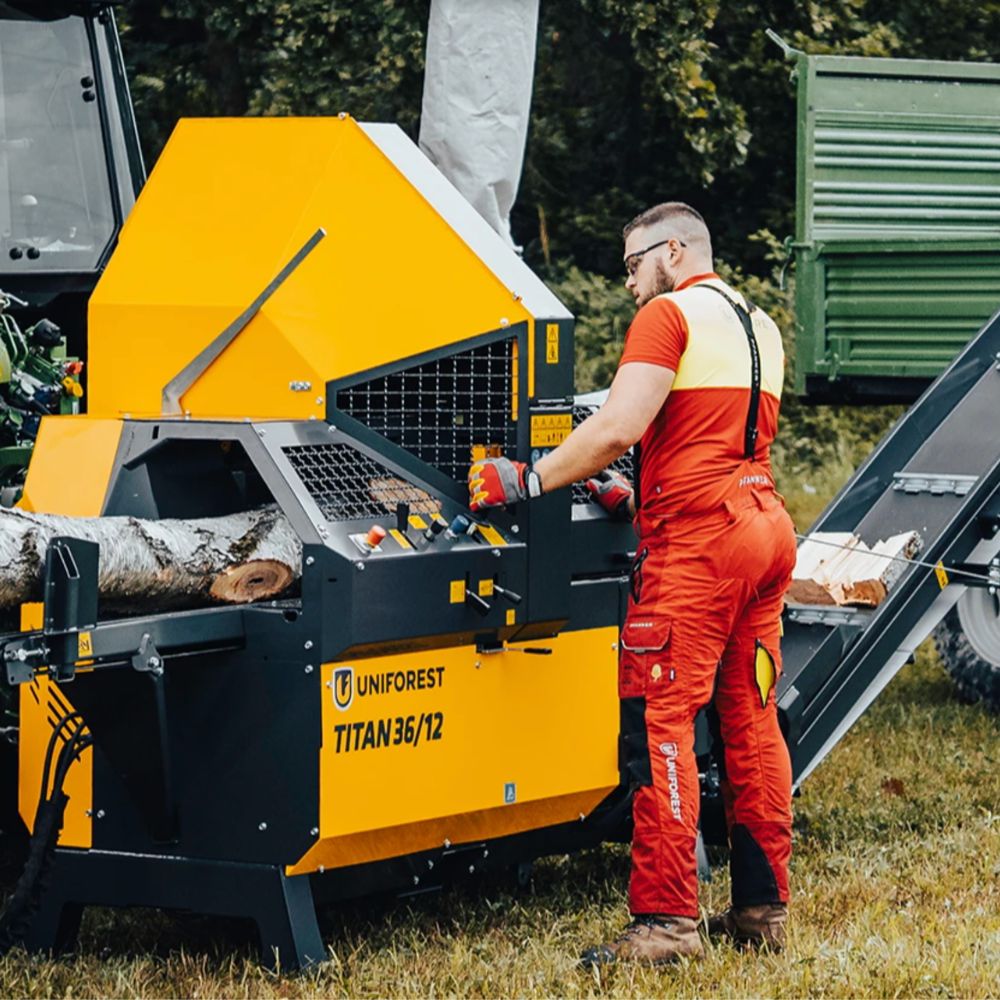 Vedprocessor Uniforest Titan 36/12 PTO- eller eldrift