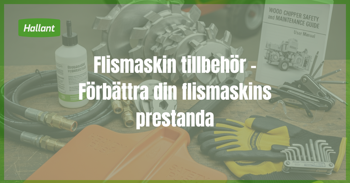 Flismaskin tillbehör - Förbättra din flismaskins prestanda