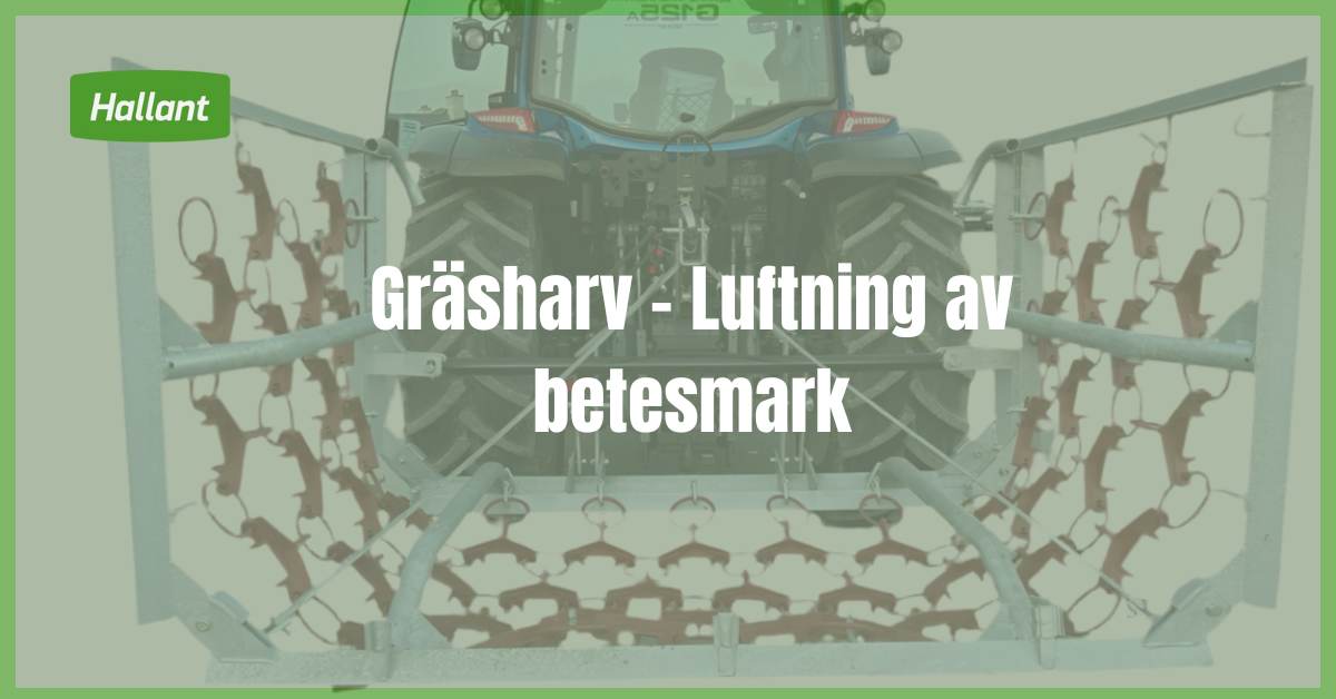 Gräsharv - Luftning av betesmark