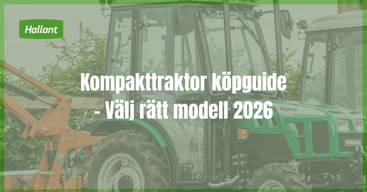 kompakttraktor köpguide