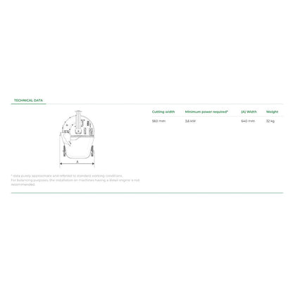Gräsklippare med uppsamlare 56 cm