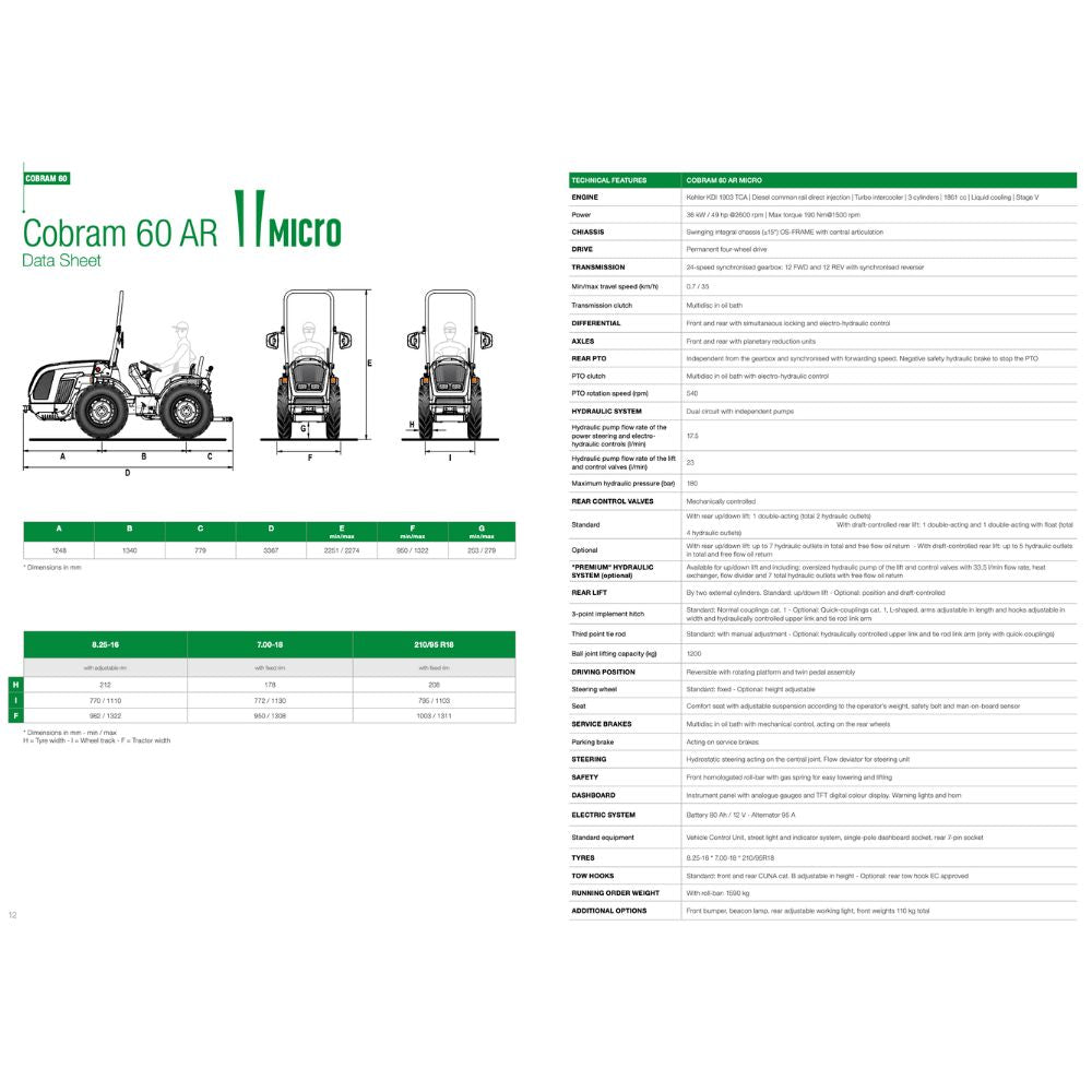 Cobram 60 AR Reversible