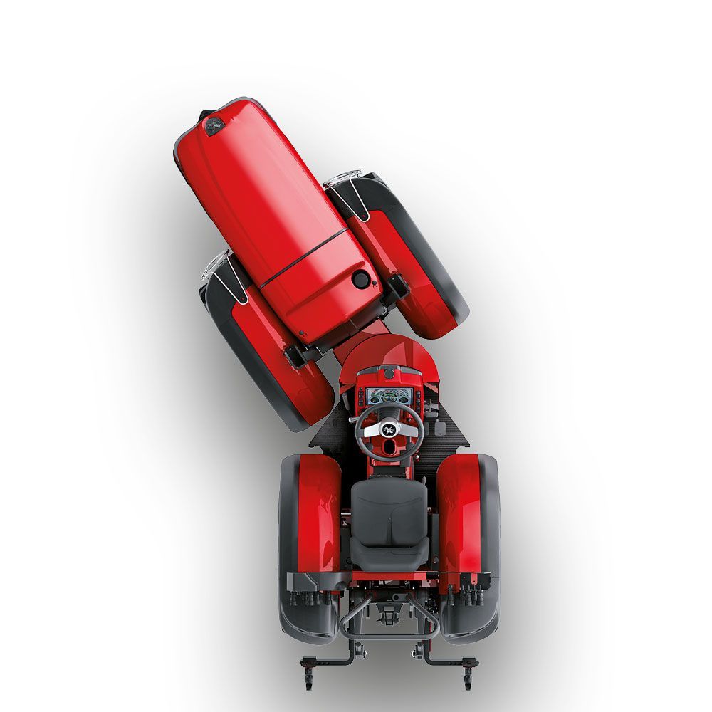 Antonio Carraro Toro SRX 6800 reversibel kompakttraktor för lantbruk, vinodling och specialodling – sedd uppifrån