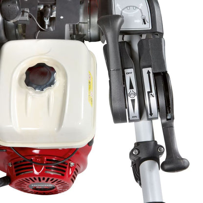 Honda GX270 bensinmotor och reglage på Bertolini 150 S – 8,4 hk för professionellt bruk