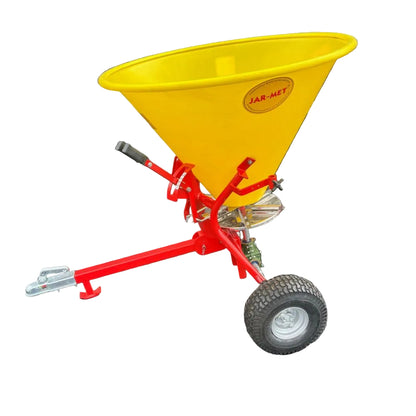 Bogserad spridare 300 liter för ATV och UTV med gödselspridning