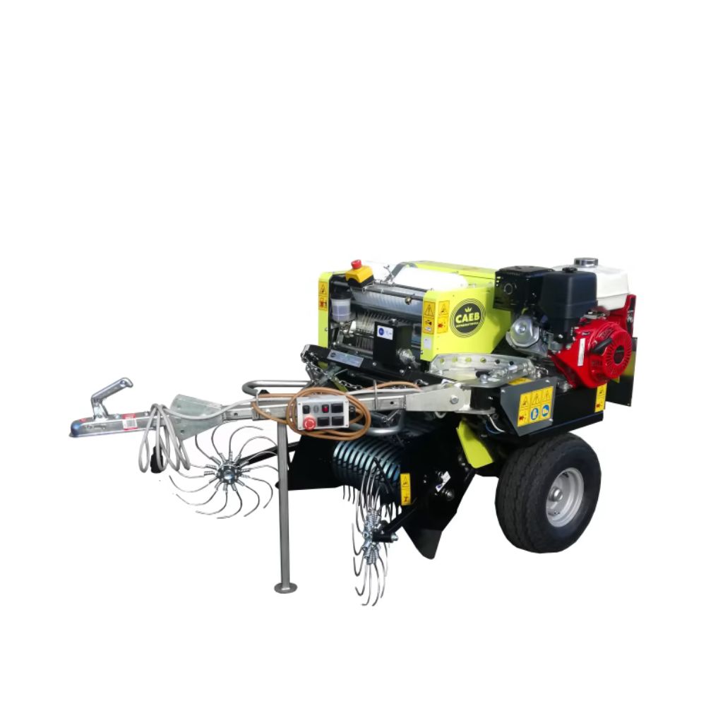 CAEB Mountainpress 550 TML minirundbalspress för ATV och kulkoppling
