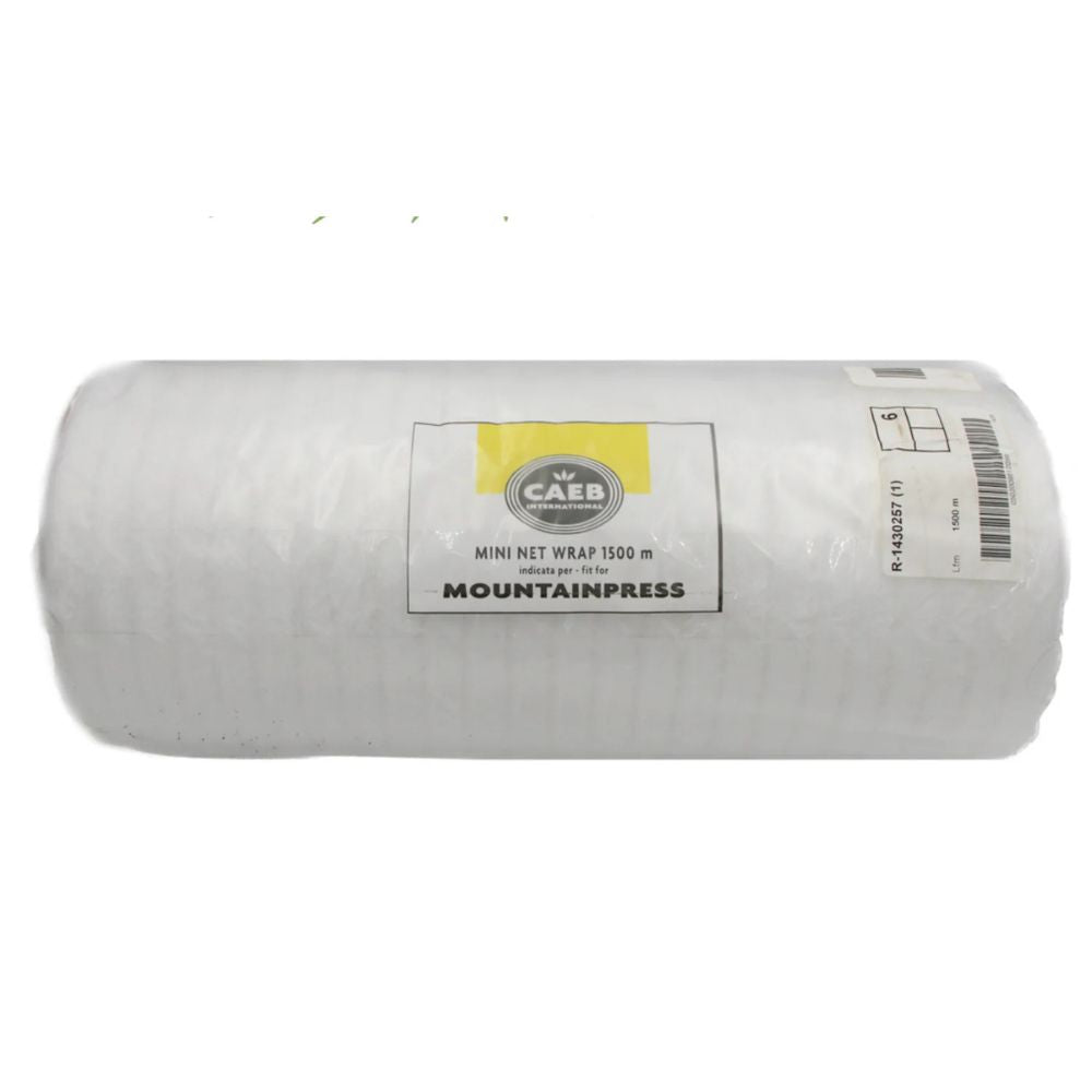 CAEB original balnät för mini rundbalspress, säkerställer hållbara och jämna balar av högsta kvalitet.