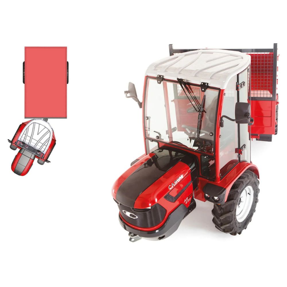 Midjestyrd konstruktion på Caron AR 190 - hydraulisk styrning på mittled