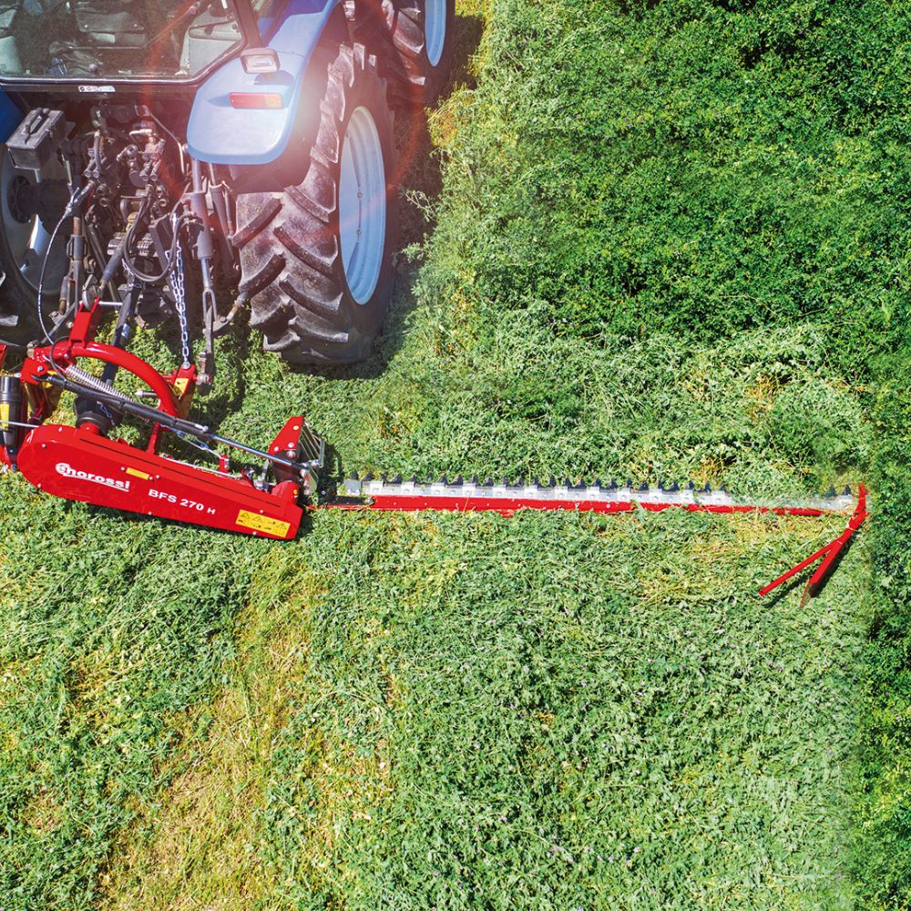 Enorossi BFS dubbelknivig slåtterbalk – sidovy