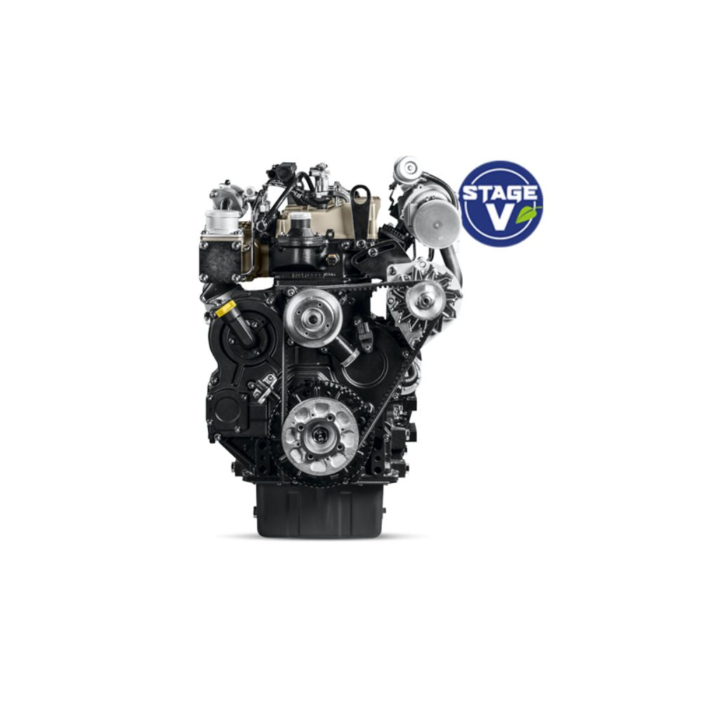 Detaljbild på den kraftfulla Stage V-motorn i en Ferrari Mizar 70 AR.