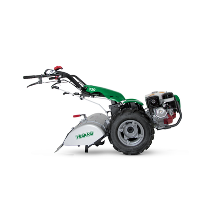 Jordfräs Ferrari för tvåhjulstraktor, effektiv bearbetning av mark och trädgårdsjord