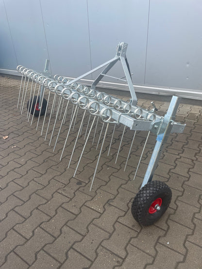 Gårdsharv ATV justerbara hjul - anpassa harvningsdjup för grus och singel