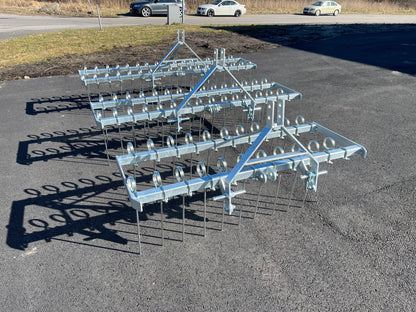 Gårdsharv för traktor harvar grusplan - galvaniserad 200 cm