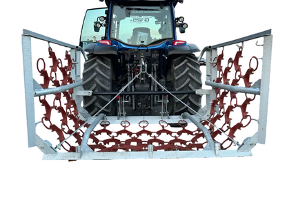 gräsharv 6 meter hydrauliskt vikbar galvaniserad för traktor - Hallant