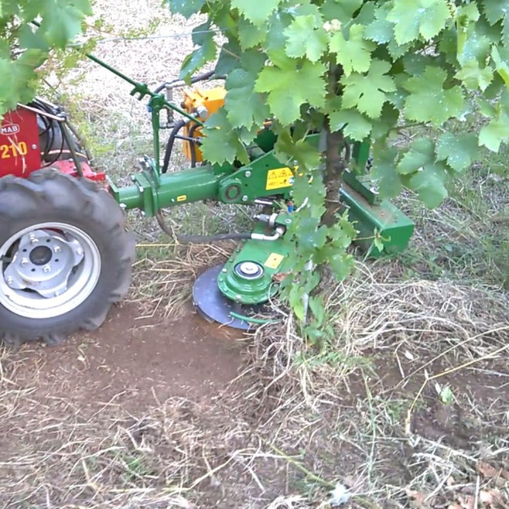 Carli ERP1 ogräsrensare för vinodling med tvåhjulstraktor