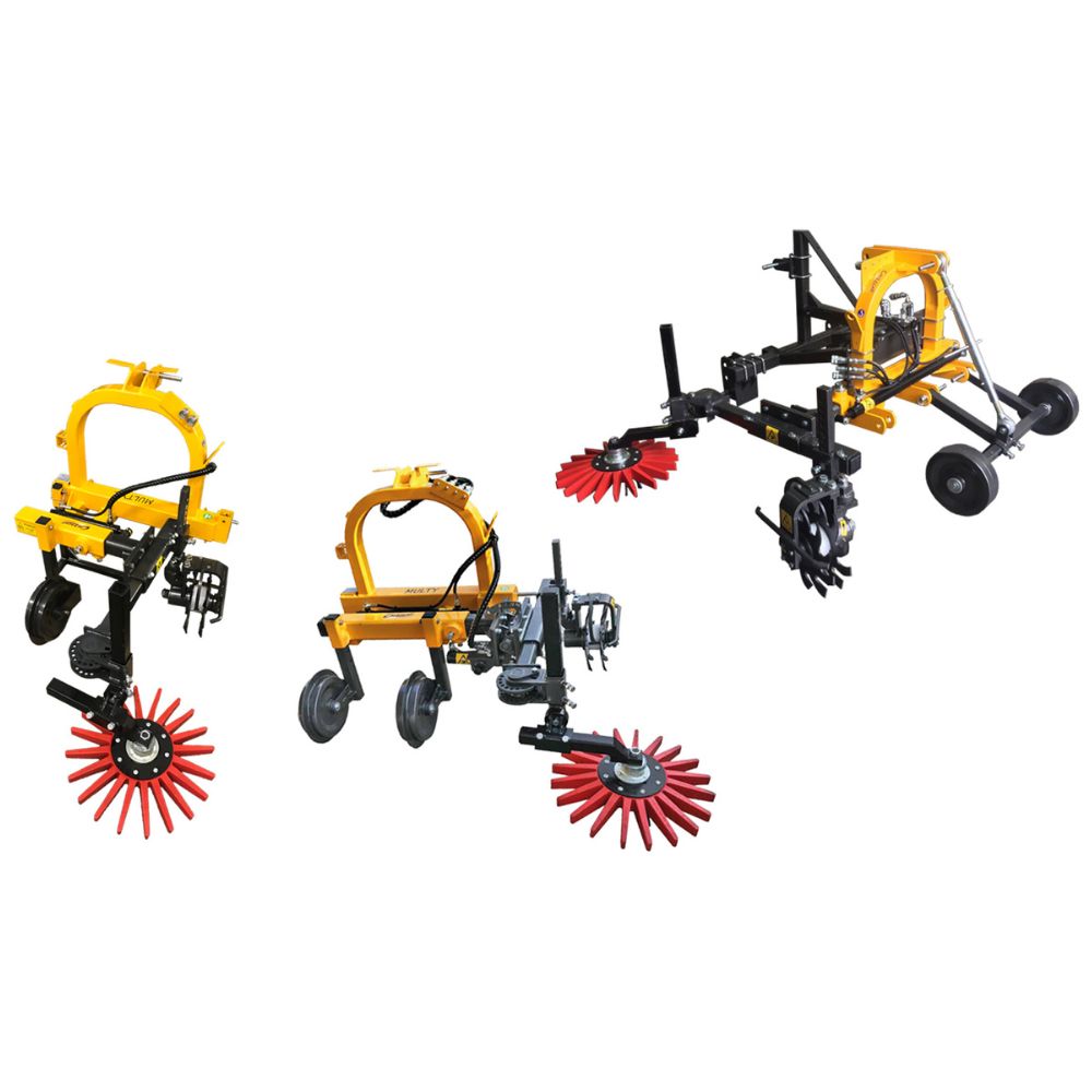 Orizzonti K.U.L.T Finger Weeder monterad på ram för vinodling