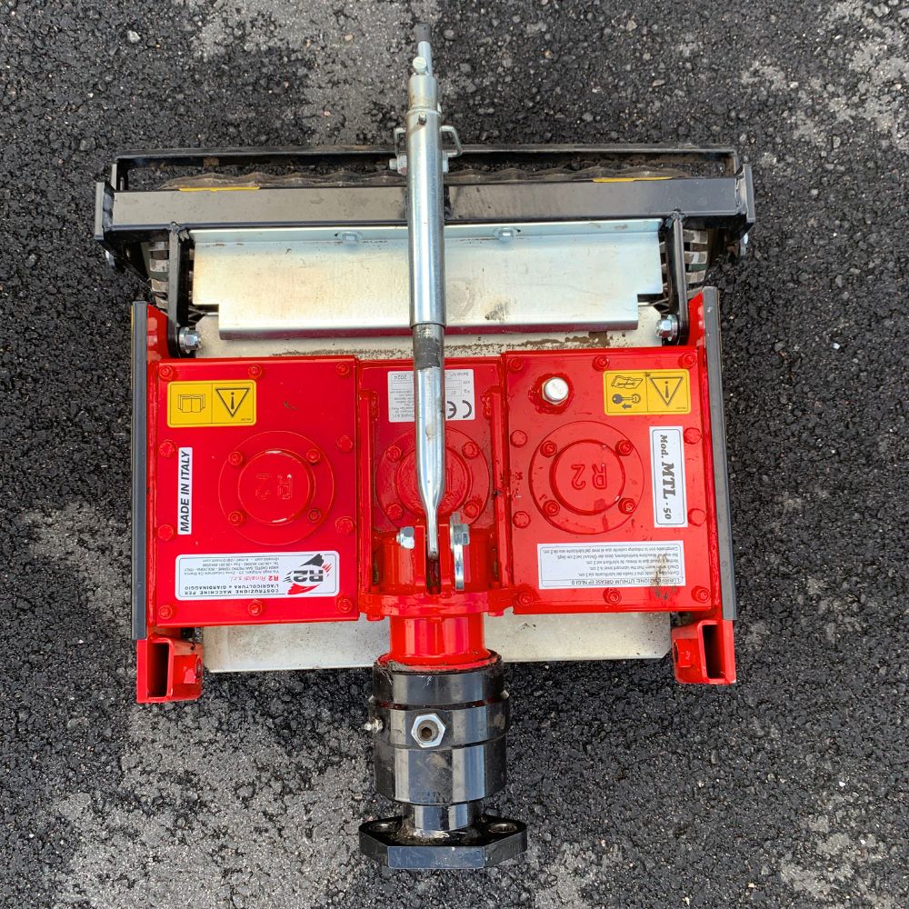 Rinaldi MTL 50 rotorharv med PTO-anslutning sedd ovanifrån