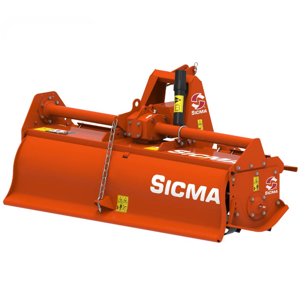 Sicma CS 165 jordfräs 165 cm för traktor 30–50 hk – helhetsbild bakifrån
