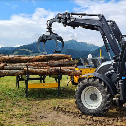 Grip 1500Pro monterad på kran- professionellt skogsarbete
