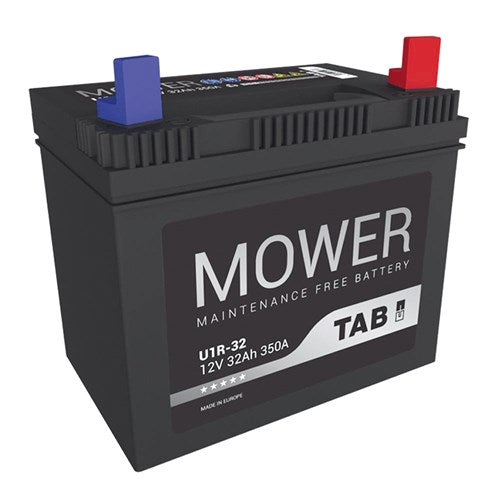 Startbatteri 12V 32Ah Mower TAB – kraftfullt underhållsfritt batteri för tvåhjulstraktor, gräsklippare och småmaskiner