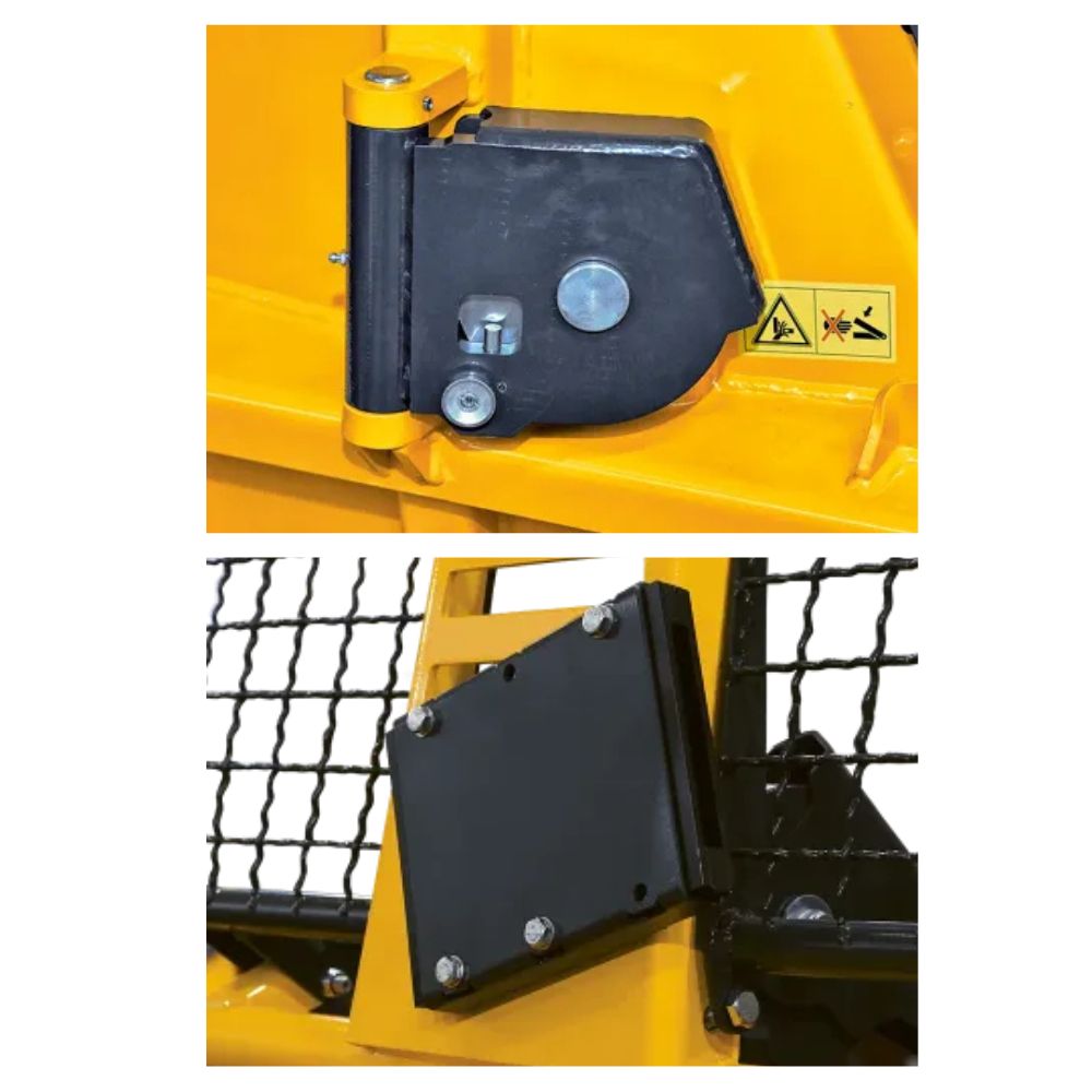 Uniforest 50 ECO lunningsvinsch tekniska detaljer och hållare för yxa