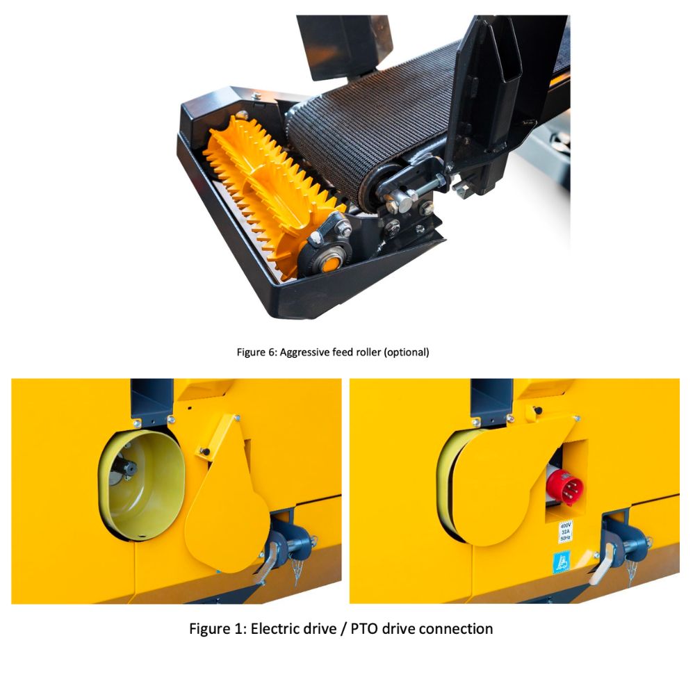 Vedprocessor Uniforest Titan 36/12 PTO- eller eldrift