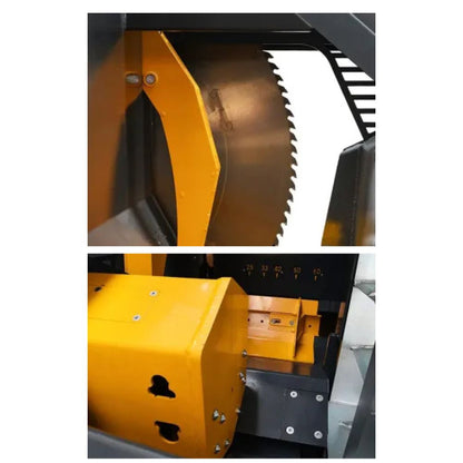 Uniforest Titan 53/40 vedprocessor med 5 meter teleskopiskt transportband