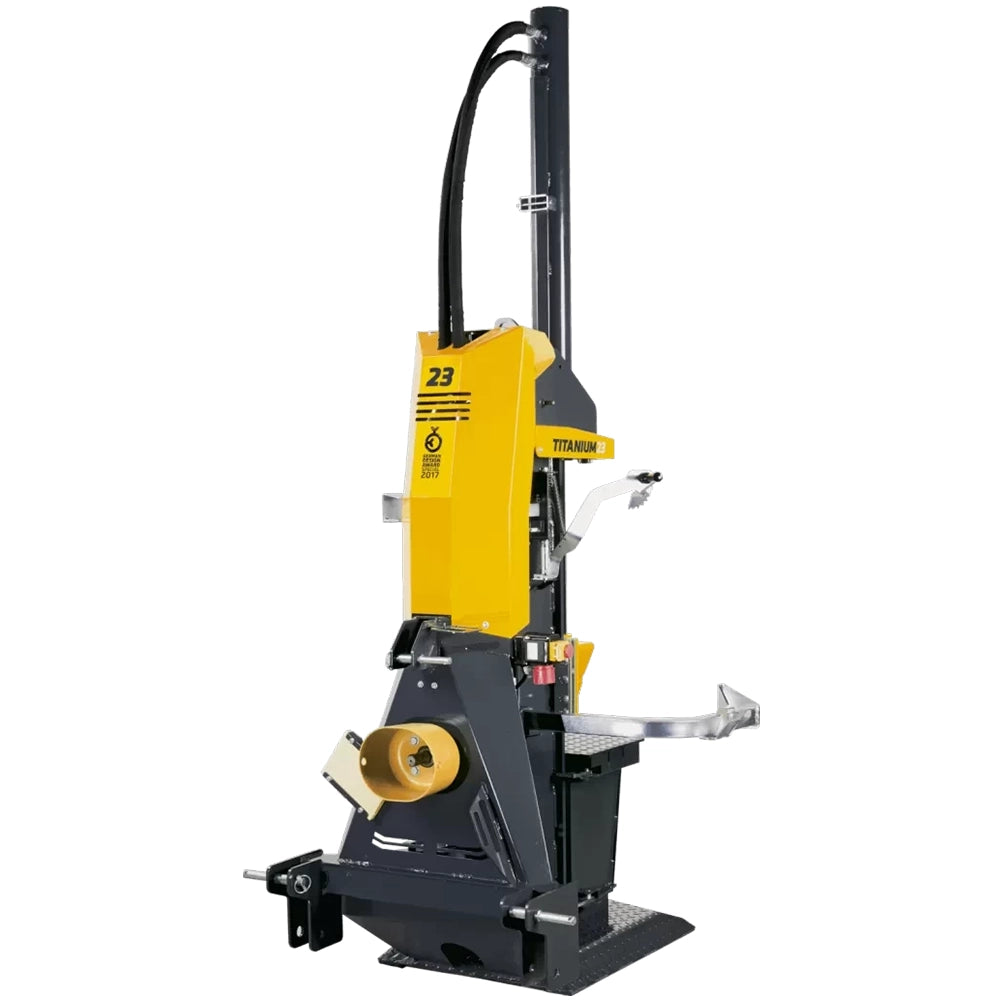 Uniforest Titanium 23 hydraulisk vedklyv - professionell vedklyvmaskin med 23 ton klyvkraft.