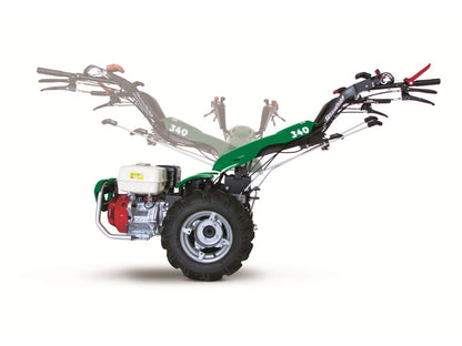 Ferrari 340 Powersafe bensin tvåhjulstraktor i diagonal vy