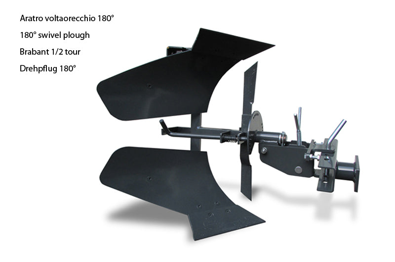 Ferrari vändplog för tvåhjulstraktor. Effektiv plöjning åt båda hållen. Robust konstruktion, enkel justering.