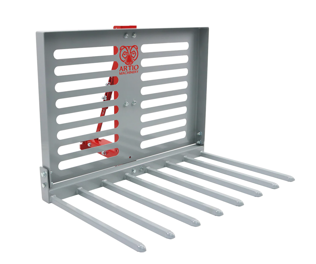 Höräfsa Buck Rake 100 cm för tvåhjulstraktor – helhetsbild