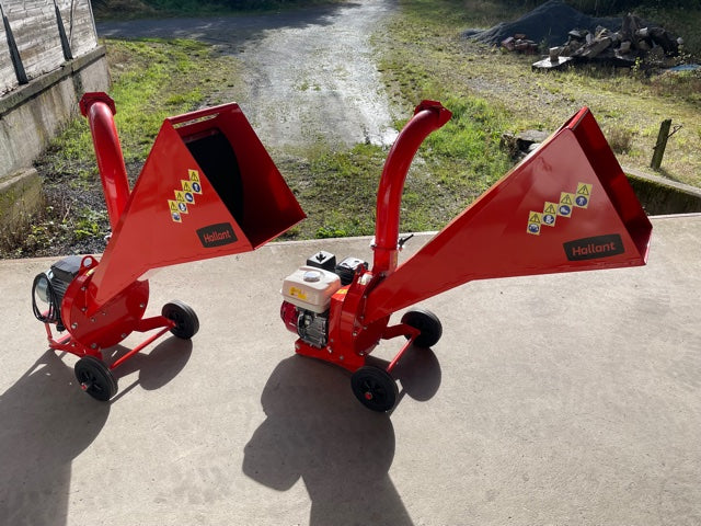 TRX50 elmotor flismaskin tyst drift minimalt underhåll för villaägare